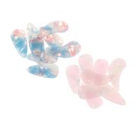DECOMELODY 16pcs Guzheng Nail Polish Dual-sided Curved Nail Tips for Beginners Performance Guzheng Accessories Picks String Instrument Practice Supplies