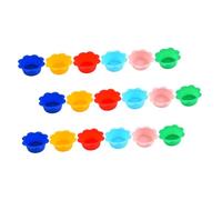 DECOMELODY 18pcs Flower-Shaped Silicone Muffin Liners Nonstick Baking Cups for Cupcakes Muffins Breads Reusable Silicone Cake Mold for Home Bakery Cafeteria Use