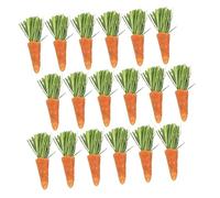 DECOMELODY 18Pcs Rabbit Chew Carrots Hamster Teeth Grinding Rods Small Animal Chewing Safe Durable Molar Treats for Bunnies Guinea Pigs Chinchillas Promotes Dental Health Reduces Anxiety