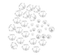 DECOMELODY 1pack Clear Aquarium Gravel Rocks Decorative White Fake Quartz Crystal Stones for Betta Fish Tank Aesthetic Vase Filler Easy to Clean Maintain Versatile Aquarium Substrate