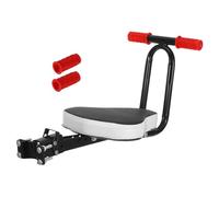 DECOMELODY 1PC Adjustable Foldable Front Seat for Durable Bike Seat for Comfortable Riding Black Front Loading Saddle for Family Trips and Tours