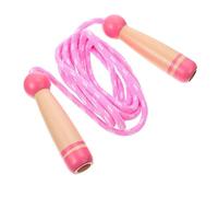 DECOMELODY 1pc Adjustable Wooden Jumping Rope for Ergonomic Handles Lightweight Design for Sports Activities Promotes