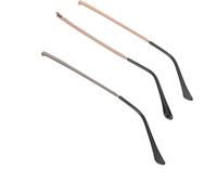 DECOMELODY 2 Pair Slip-Resistant Metal Eyeglass Replacement Temples for Rimless Frames Comfortable Eyewear Arms Legs with Repair Kit for Quick DIY Spectacle Fixing Gunmetal