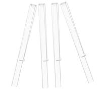 DECOMELODY 2 Pairs Clear Music Stand Clips Transparent Acrylic Sheet Music Holders Small Compact Page Holders for Easy Reading and Secure Sheet Fixing