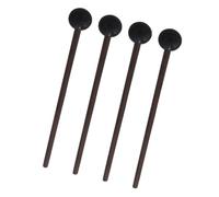 DECOMELODY 2 Pairs Tongue Drum Mallets with Wooden Handles and Rubber Heads Percussion Drumsticks for Marimba Practice and Performance Balanced for Beginner and Professional Musicians