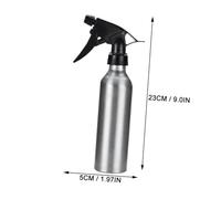 DECOMELODY 2 Pcs Aluminium Alloy Spray Bottles for Plants Water Sprayer Refillable Multi Purpose Dispense Bottles Lightweight Durable for Gardening and Baking Use Silver