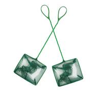 DECOMELODY 2 Pcs Aquarium Fish Nets: Small Mesh Fish Catch Nets with Plastic Handle - Skimming Netting for Tank Aquarium Pool Accessories