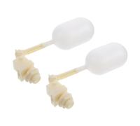 DECOMELODY 2 Pcs Automatic Float Valve for Livestock Waterers Plastic Ball Valve with Adjustable Arm Abs PE Construction for Cattle Pigs Goats Sheep Water Troughs Outdoor Use