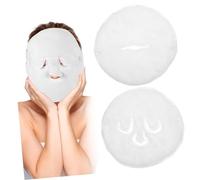 DECOMELODY 2 Pcs Coral Fleece Face Steaming Towels with Single Triple Buttons Hot Compress Facial Mask Towels for Skincare Makeup Removal Hydrating Cleansing Portable for Travel Office Home