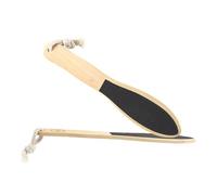 DECOMELODY 2 Pcs Double-Sided Wooden Foot Grinding Setback for Callus Removal Natural Exfoliating Feet Stone Tool to Smooth Hard Skin and Remove Dead Skin