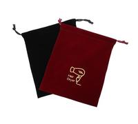 DECOMELODY 2 PCS Hair Dryer Drawstring Pouch Capacity Hair Dryer Organizer Bags for Home Hotel Dormitory Storage Bags with Stylish Embroidery Practical Travel