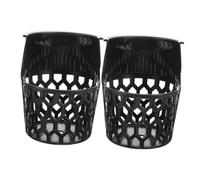 DECOMELODY 2 Pcs Plastic Drop Basket for Billiard Pool Table Pockets Durable Web Net Ball Storage Basket for Standard Tables Easy Installation for Home and Entertainment Rooms