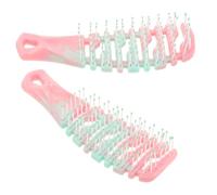 DECOMELODY 2 Pcs Plastic Massage Comb for Women Large Wide Tooth Detangling Comb for Curly Long Hair Scalp Massage Brush for Gentle Exfoliation and Hair Growth and Home Use