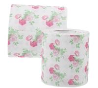 DECOMELODY 2 Rolls Colorful Decorative Toilet Paper Soft Absorbent Patterned Bath Tissue for Bathroom and Travel Vibrant Floral Printed Disposable Napkins for Everyday Use and Holiday Decor