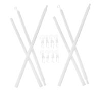 DECOMELODY 2 Sets Detachable Plastic Drapery Wand with Hook Vertical Blind Replacement Rods for Curtains Lightweight Curtain Pull Rods for Home and Office Use