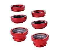 DECOMELODY 2 Sets Phone Camera Lens Kit with Metal Construction Featuring 180 Degree Fisheye Effect and Macro Lens for Capturing Architecture and Landscapes