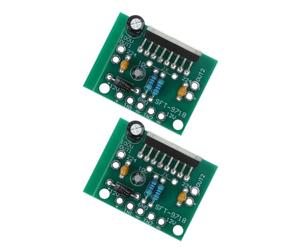 DECOMELODY 2 Sets V Tda7297 Stereo Amplifier Board Module 15w+15w Dual Channel Power Stage Amplifier for Home and Desktop Speakers with Audio and Flexible Input, for Engineering Practice