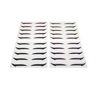 DECOMELODY 20 Pairs Reusable Eyeliner Stickers with Mixed Gold Black Red Purple Eyeshadow Tapes, Eye Makeup Strips for Natural, Smudge-Free Look Suitable for Hooded Eyelids and Random Color