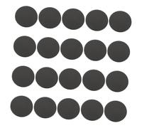 DECOMELODY 20 Pcs Plastic Bottom Covers Round Plugs for Piggy Bank and Figurine Stoppers Easy Push-in Installation Lightweight Plastic Black for Storage Boxes and Coin Saving Jars