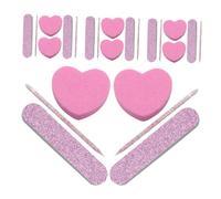 DECOMELODY 20 Sets Manicure Tools Kit 60pcs Nail Files and Buffer Blocks Crystal Sponge Nail Buffers for Professional and Home Use