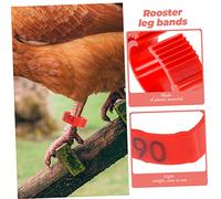 DECOMELODY 200pcs Chicken Leg Bands Tags for Poultry Farming Chicken Leg Rings Numbers for Identifying Ducks and Geese in Coops
