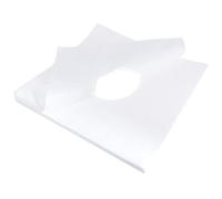 DECOMELODY 200pcs Disposable White Face Hole Massage Pillow Cover Pads with Neck Hole Cushion for Spa and Salon Massage Table Use