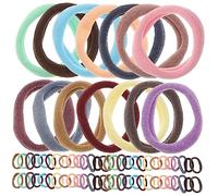 DECOMELODY 200pcs High Elasticity Seamless Hairbands for Women Colorful Hair Ties with Strong Stretch Soft Elastic Ponytail Holders Suitable for Thick Curly and Thin Hair
