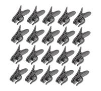 DECOMELODY 200pcs Rotatable Earphone Wire Clips for Shirt Small Plastic Spring Mic Holder Lapel Microphone and Headset Cable Clamp Easy Install Headphone Accessories