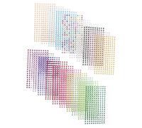 DECOMELODY 20pcs Acrylic Flatback Rhinestone Stickers for DIY Crafting Face Crystals Self Adhesive Gems with Profile and Shine Sparkly Plastic Gems for Nails Hair Phone Case Decoration