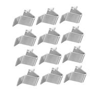 DECOMELODY 20pcs Adjustable Metal Shelf Brackets Heavy Duty Closet Shelf Supports with Unique Clip Design for File Cabinets Kitchen Cupboards Bookcases Easy Installation