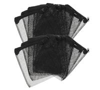DECOMELODY 20pcs Aquarium Filter Mesh Bags Set with Zipper, 14x20cm Black Fine Mesh Fish Tank Filter Pouches for Aquarium Filtration and Fish Tank Accessories