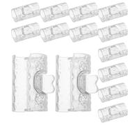 DECOMELODY 20pcs Bed Sheet Clips with Adjustable Tightening - Plastic Sheet Grippers and Duvet Cover Fasteners for Loose Bedding, Mattress Retainers, Suitable for Guest Beds and Restless