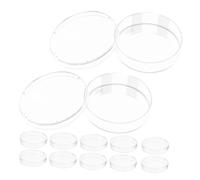DECOMELODY 20pcs Clear Plastic Petri Dishes Lids for Laboratory Cell Cultures Microbiology Tissue Engineering Culture Plates for Science Experiments