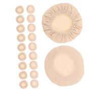 DECOMELODY 20pcs Cotton Jar Covers for Wide Mouth Mason Jars Breathable Reusable Cloth Lids for Sourdough Starter Bread Proofing Fermentation and Food Storage Dust Resistant and Accessory