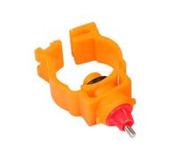 DECOMELODY 20pcs Drinking Fountain Water Duck Tags Poultry Drinker Bird Feeding Chicken Feeders Poultry Feeder Drinking Device for Chicken Orange