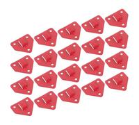 DECOMELODY 20Pcs Heavy Duty Universal Fire Extinguisher Wall Brackets Mounting Hooks Red Metal Holder for Office and Industrial Fire Safety