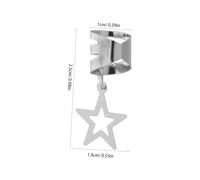 DECOMELODY 20pcs Hollow Star Braid Charms DIY Hair Jewelry for Dreadlocks Silver Metal Hair Accessories for Women Creative Styling at Parties and Festivals