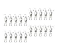 DECOMELODY 20pcs Large Metal Chip Clips Silver Snack Bag Sealing Clips for Kitchen Organization and Bread Bags