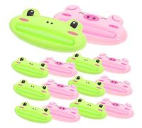 DECOMELODY 20Pcs Manual Toothpaste Dispenser Cute Cartoon Animal Squeezers for Fluoride Toothpaste Hand and Facial Products Easy Operation and Mess Dispensing