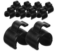 DECOMELODY 20pcs Plastic Mic Cable Clips for Tripods and Brackets, 25mm Wire Diameter, Portable and Organizing Microphone Cables, for Outdoor Use and Live Streaming