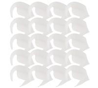 DECOMELODY 20pcs White Absorbent Sweat Stickers for Summer Shirts Invisible Collar Sweat Absorption Pads Made of Air-laid Paper and Non-woven Fabric, Comfortable and Disposable