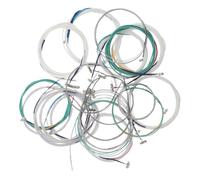 DECOMELODY 21pcs Guzheng String Replacement Parts for Zither and Guzheng Instruments, Metal and Nylon Strings Resonant Sound, Universal Fit for Daily Practice and Stage Performances