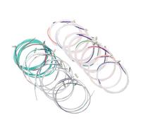 DECOMELODY 21pcs Professional Full Guzheng Strings Assorted Color Steel Core Nylon Wrapped Guzheng Accessories with Sound and Fast Tuning