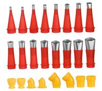 DECOMELODY 24 Pcs Reusable Caulking Nozzle Tips Set with Applicator Bases Precision Caulk Applicator Kit for Smooth and Stable Adhesive Flow Multiple for Glass Glue and Sealant Use
