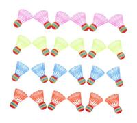 DECOMELODY 24pcs Badminton Shuttlecock Colorful Lightweight Stable Flight Training Indoor Outdoor for Beginner Coordination Skill Development