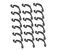 DECOMELODY 24pcs Black Plastic Rabbit Cage Buckles and Wire Cage Clips 6.8x1.5cm for Small Pet Crates Hamster and Kitten Playpen Accessories in Pet Enclosures