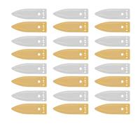 DECOMELODY 24pcs Copper Zinc Electrode Strips for Fruit Battery Experiment with Top Design Copper Anode and Zinc Strips for School Labs Home Education Science Projects Electroplating
