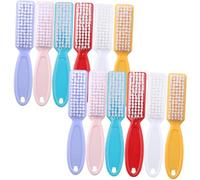 DECOMELODY 24pcs Hand Grip Nail Cleaning Brushes for Manicure and Pedicure Non-slip Handle Small Nail Art Tools for Hands Fingers Toes Suitable for Home and Professional Salon Random Color