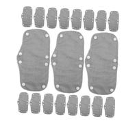 DECOMELODY 24pcs Hard Hat Sweatband Replacement Lightweight Grey Fabric Sweatproof Liner for Safety Helmets Reusable Washable Sweat Absorbing Helmet Accessory Fit for Construction and