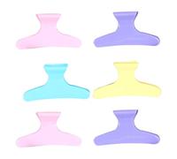 DECOMELODY 24pcs Small Colored Candy Tone Butterfly Hair Claw Clips for Hair Salon Professional Sectioning Clips Random Color for Women